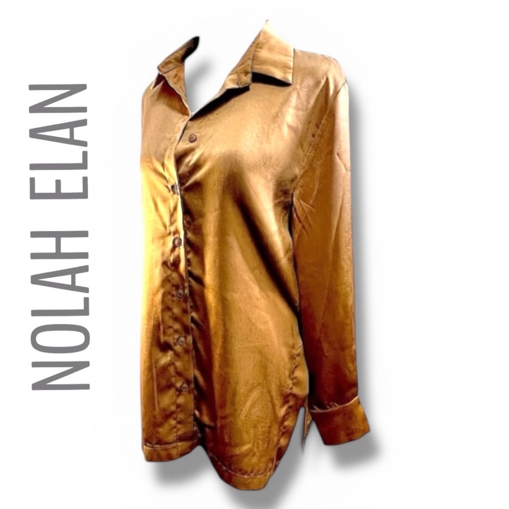 NOLAH ELAN Bronze Silky Tunic Blouse with long sleeves
SZ Medium
NEW WITH TAGS